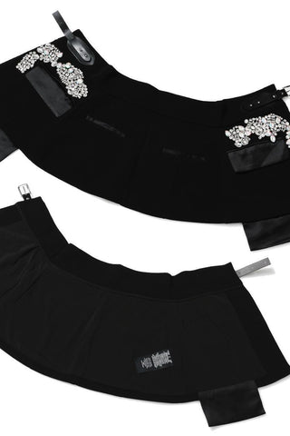 Embellished Mini Skirt with Belt