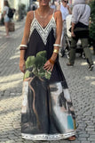 Scenic Print Maxi Dress