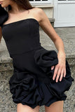 Elegant Ruffle Mini Dress