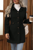 Buttoned Belted Coat