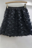 Floral Embellished Mini Skirt