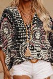 Bohemian Print Relaxed Blouse
