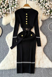 Button-Front Midi Casual Dress