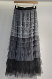 Tiered Ruffle Maxi Skirt