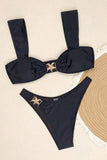 Elegant Bikini Set with Bold Accents
