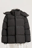 Versatile Puffer Jacket with High Collar