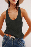 Knit Tank Top with a Relaxed Fit