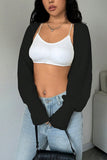 Chic Open-Front Cropped Cardigan