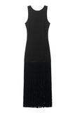 Sleeveless Fringe Casual Dress