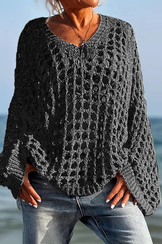 Open-Knit Sweater for Breezy Days