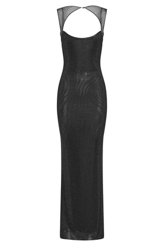 Elegant Sheer Evening Gown