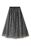 Checkered Midi Skirt