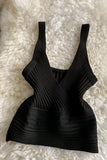 Ribbed V-Neck Tank Top