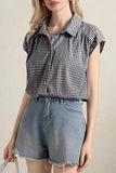 Gingham Button-Down Shirt