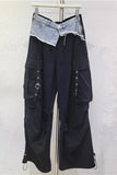 Dual-Tone Utility Cargo Pants