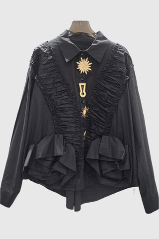 Ruffled Embellished Blouse