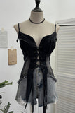 Lace-Up Corset Top