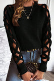 Cutout Sleeve Sweater