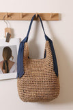 Woven Tote with Stylish Handle