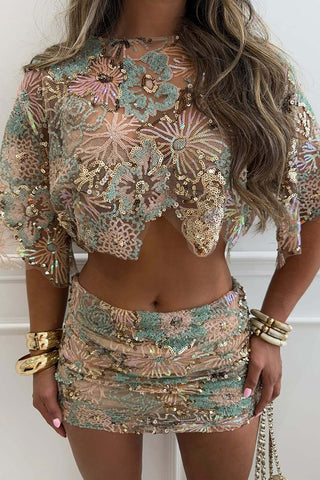Floral Skirt Set