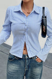 Striped Button-Down Shirt