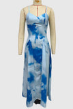 Flowy Spaghetti Strap Midi Dress