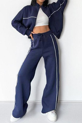 Stylish Two-Piece Track Suit Set