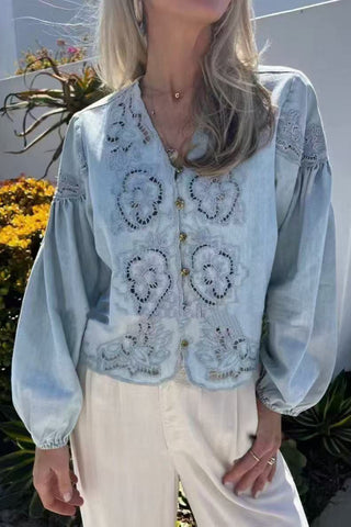 Elegant Button-Front Blouse