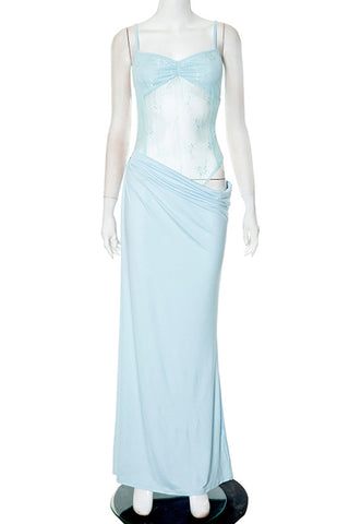 Elegant Sundress with Lace Detail