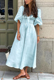 Tie-Front Midi Dress