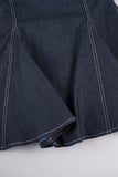 Halter Neck Denim Dress