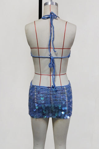 Cutout Crochet Vacation Dress