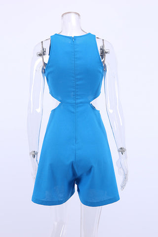Halter Cut-Out Casual Romper