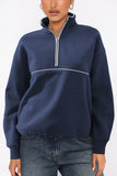 Quarter-Zip Casual Sweatshirt