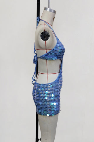 Cutout Crochet Vacation Dress