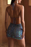 Cutout Crochet Vacation Dress