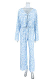 Tie-Front Two-Piece Lounge Set