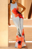 Sleeveless Floral Maxi Dress