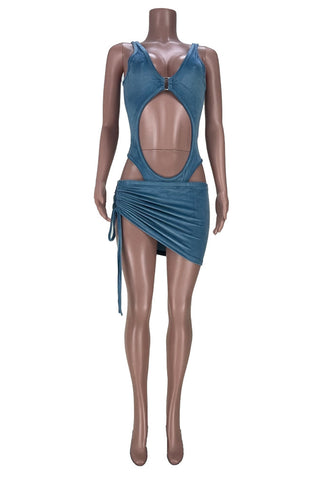 Cut-Out Bikini-Inspired Dress