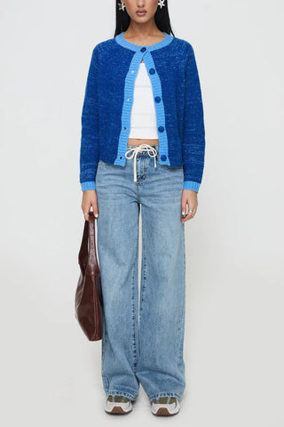 Button-Up Knit Cardigan