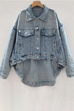 Button-Front Jacket with Side Zip Detail