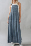 Denim Overall Maxi Dress