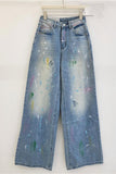 Artistic Straight-Leg Jeans