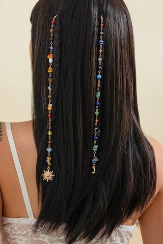 Sun and Moon Charm Beaded Set