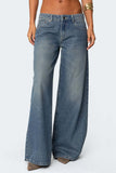 Wide-Leg Straight Jeans