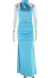 Elegant Ruched Evening Gown