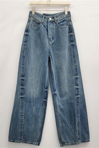 Classic Wide-Leg Straight Jeans