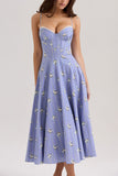 Floral Sweetheart Midi Dress