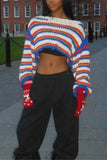 Striped Cropped Sweater