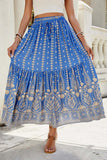 Elegant Paisley Maxi Skirt